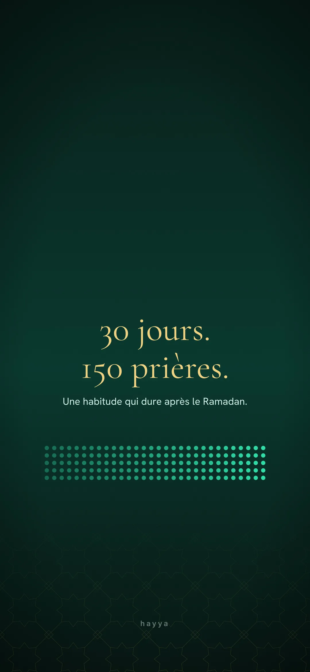 Fond d’écran habitude du Ramadan : 30 jours, 150 prières, une habitude qui dure après le Ramadan